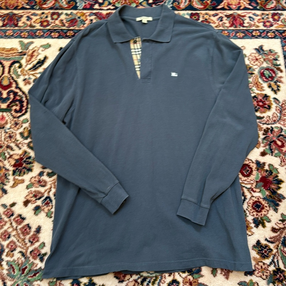 Men’s Burberry long sleeved polo